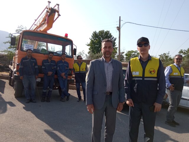 شرکت ۱۱ اکیپ عملیاتی در مانور اصلاح و بهینه سازی شبکه برق دهستان جوزان