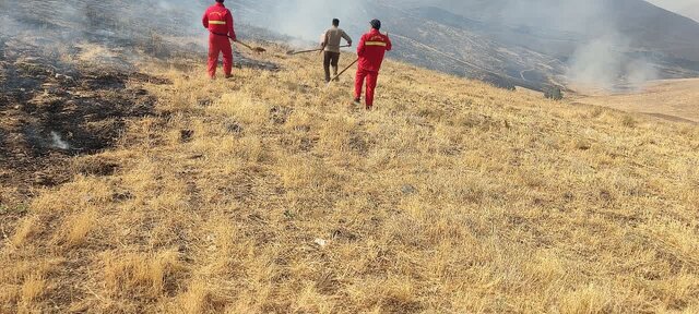 اطفای به موقع چند حریق در مراتع ملایر