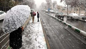 احتمال بارش پراکنده برف در برخی از نقاط همدان