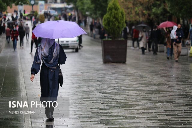 فعالیت سامانه بارشی تا فردا در همدان/ کاهش ۲ تا ۴ درجه‌ای دما