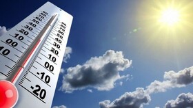 افزایش نسبی دما در همدان