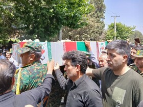 پیکر مطهر دو شهید فراجا در تویسرکان تشییع شد