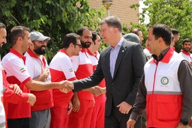 شجاعت امدادگران ایران در خط مقدم قابل تحسین است