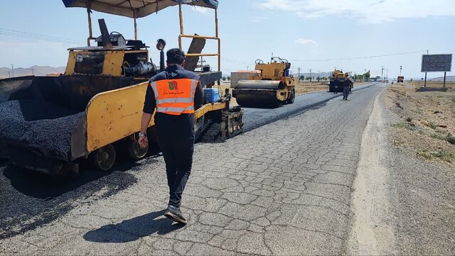 شروع عملیات اجرایی روکش آسفالت محور اسلامشهر آق‌گل به خردمند
