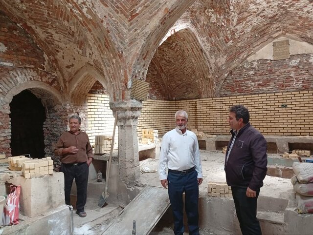 آغاز فاز دوم مرمت حمام تاریخی روستای «نظام‌آباد» درگزین