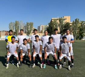 شهرداری همدان  سربلند در  بازی بزرگ لیگ یک فوتبال جوانان کشور