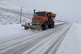اجرای ۱۲۰۰ کیلومتر باند برف‌روبی در محورهای کوهستانی همدان