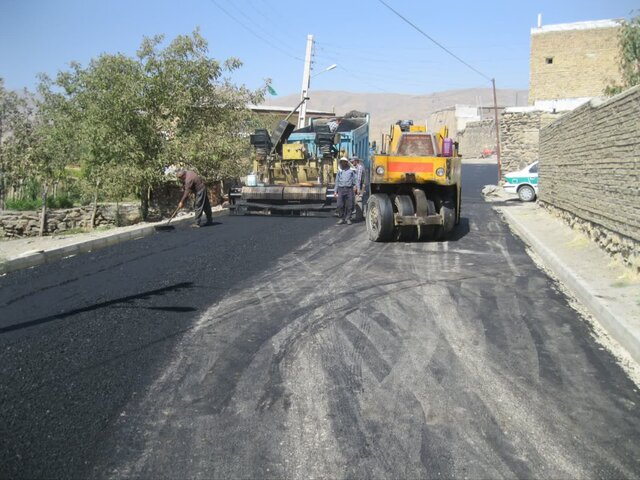 پیشرفت قابل توجه طرح هادی و بهسازی معابر روستایی ملایر