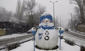 ارتفاع  ۱۰ سانتی‌متری برف در همدان/ کولاک نقطه‌ای برف در برخی نقاط همدان