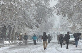 تداوم بارش برف در همدان