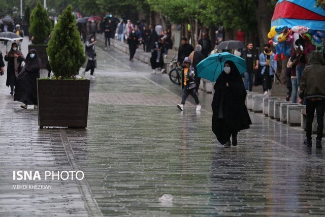 بارش و رگبار باران با احتمال رعد و برق طی امروز و فردا در همدان