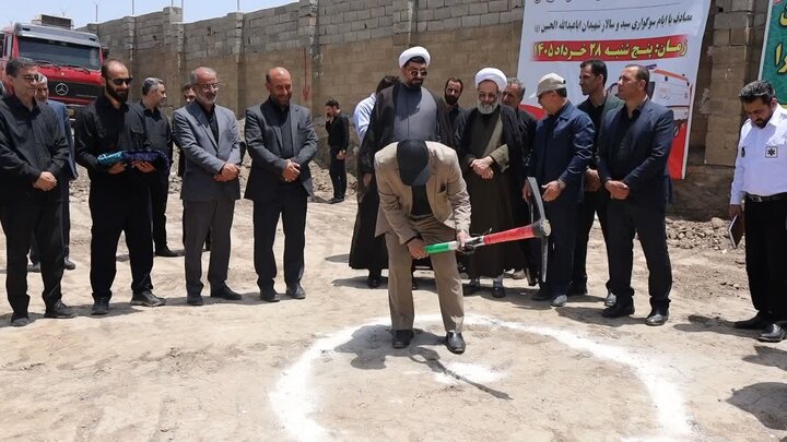 کلنگ‌زنی پایگاه اورژانس ۱۱۵ ازندریان؛ گامی بلند برای ارتقای خدمات درمانی در ملایر
