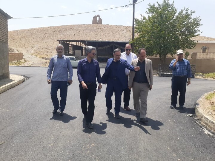 تکمیل پروژه فازسوم اجرای طرح هادی در معابر روستای حسین آباد ناظم در ملایر