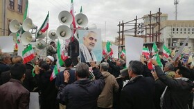 «فریاد الله‌اکبر» مردم ایلام در تایید اقدام سپاه اسلام