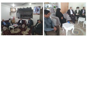 دیدار استاندار ایلام با خانواده‌های شهیدان شیخی و نادری در دهلران