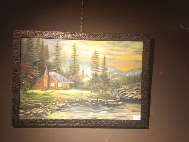 نمایشگاه نقاشی «حجم سبز» در ایلام