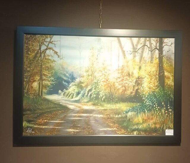 نمایشگاه نقاشی «حجم سبز» در ایلام