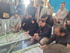 بازدید سخنگوی دولت از موکب شرکت گاز در مرز مهران