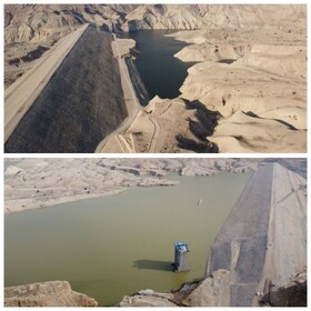 بارش‌های اخیر، ذخیره آب سد میمه ایلام را ۲۰ میلیون مترمکعب افزایش داد