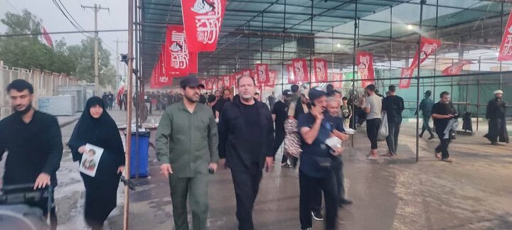 بازدید نماینده وزارت راه از پایانه‌های مهران برای روان‌سازی تردد زائران