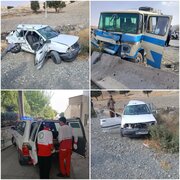 تصادف پراید و مینی‌بوس در محور هلیلان ـ کوهدشت یک کشته و ۱۲ مصدوم بر جای گذاشت
