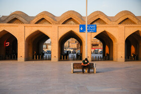 "Imam Ali Square" is seen in the photo amid fears of the new coronavirus, Isfahan, Iran, March 15, 2020.