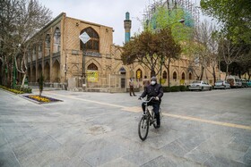 "Chahar Bagh-e Abbasi Isfahan School" is seen in the photo amid fears of the new coronavirus, Isfahan, Iran, March 15, 2020.