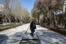"Chahar Bagh-e Abbasi Isfahan" is seen in the photo amid fears of the new coronavirus, Isfahan, Iran, March 15, 2020.