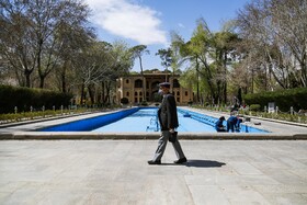 "Hasht Behesht Palace" is seen in the photo amid fears of the new coronavirus, Isfahan, Iran, March 15, 2020.