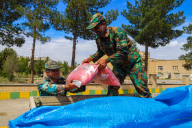 رزمایش  همدلی و کمک مومنانه ارتش در اصفهان