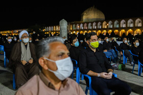 عزاداری شب پنجم محرم در میدان نقش جهان اصفهان