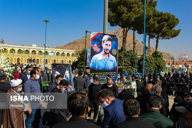 پیکر مادر شهید همت در جوار فرزندش آرام گرفت