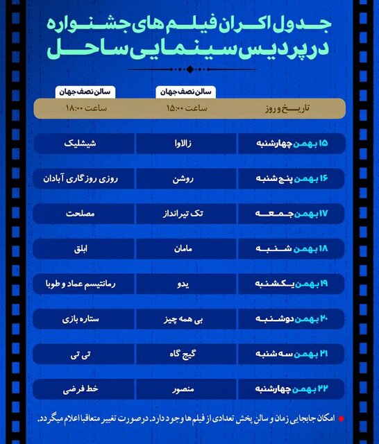 اصفهان،بليت،سينمايي،جشنواره،فيلم،فجر،استان