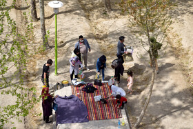 اصفهان نارنجی شد - پارک جنگلی ناژوان