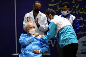 مراسم تزریق نخستین واکسن مشترک ایران و کوبا