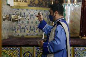 مراسم "تقدس آب" در کلیسای وانک اصفهان