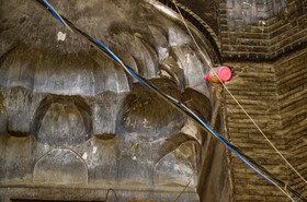 نمایی از طاق یکی از حجره‌های بازار قیصریه میدان نقش جهان اصفهان