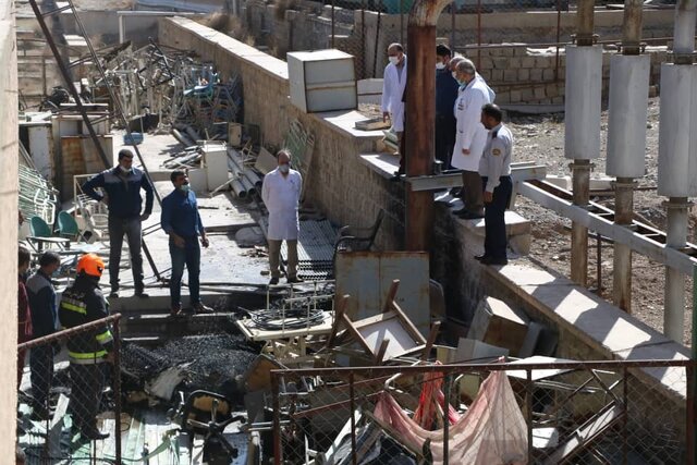 حریق در انبار ضایعات بیمارستان الزهرا(س) اصفهان