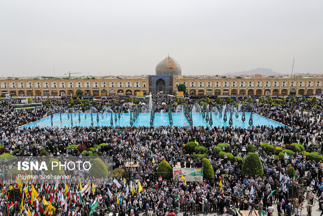 برگزاری مراسم راهپیمایی روز قدس در اصفهان