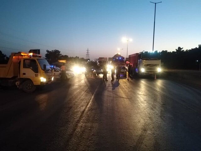 تصادف زنجیرهای ۳۰ دستگاه خودرو در اصفهان