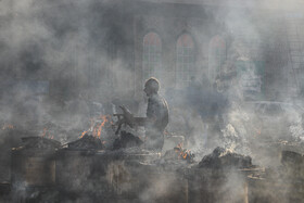 آیین پخت و توزیع ۱۵۰دیگ غذای نذری- مبارکه اصفهان