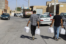 آیین پخت و توزیع ۱۵۰دیگ غذای نذری- مبارکه اصفهان