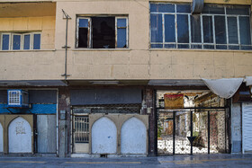 پاساژ محمودیه، از ساختمان‌های ناایمن «چهارباغ» که به دستور دادستانی، پلمب شده است.