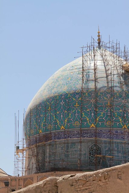 معمای کاشیهای گنبد مسجد جامع عباسی