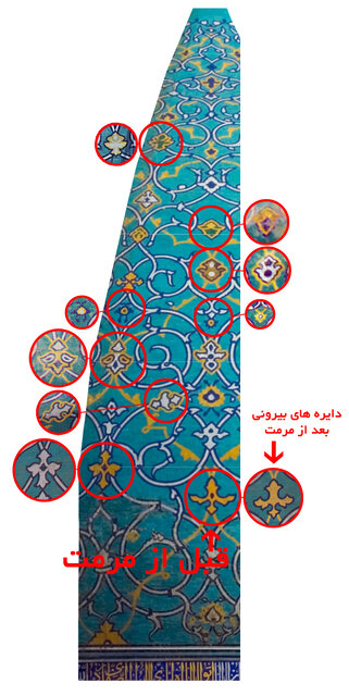 معمای کاشیهای گنبد مسجد جامع عباسی
