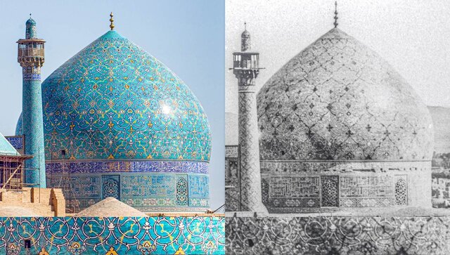 معمای کاشیهای گنبد مسجد جامع عباسی