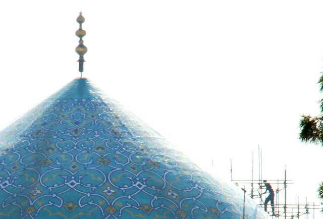 معمای کاشیهای گنبد مسجد جامع عباسی