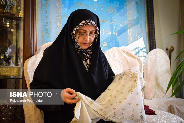 احیای هنر نقدهدوزی در دستان بانوی هنرمند اصفهان