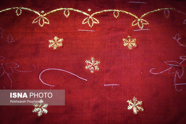 احیای هنر نقدهدوزی در دستان بانوی هنرمند اصفهان