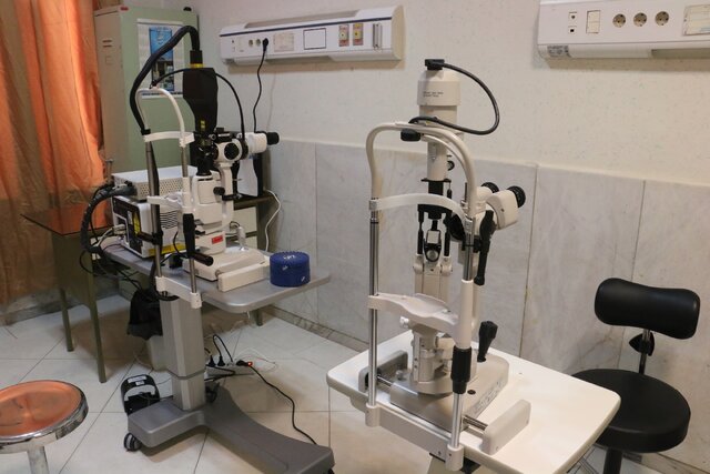 رونمایی از تجهیزات جدید چشم‌پزشکی در بیمارستان متینی کاشان